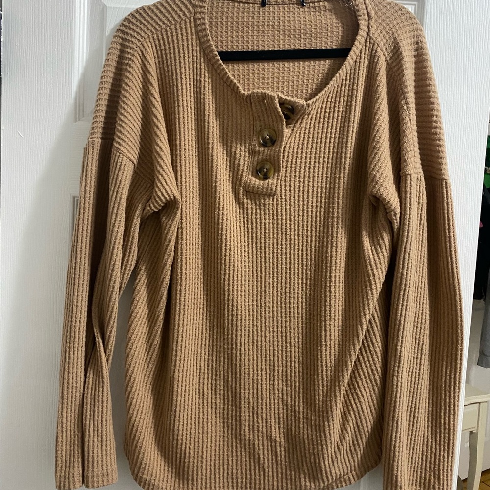Lightweight Tan Sweater!
